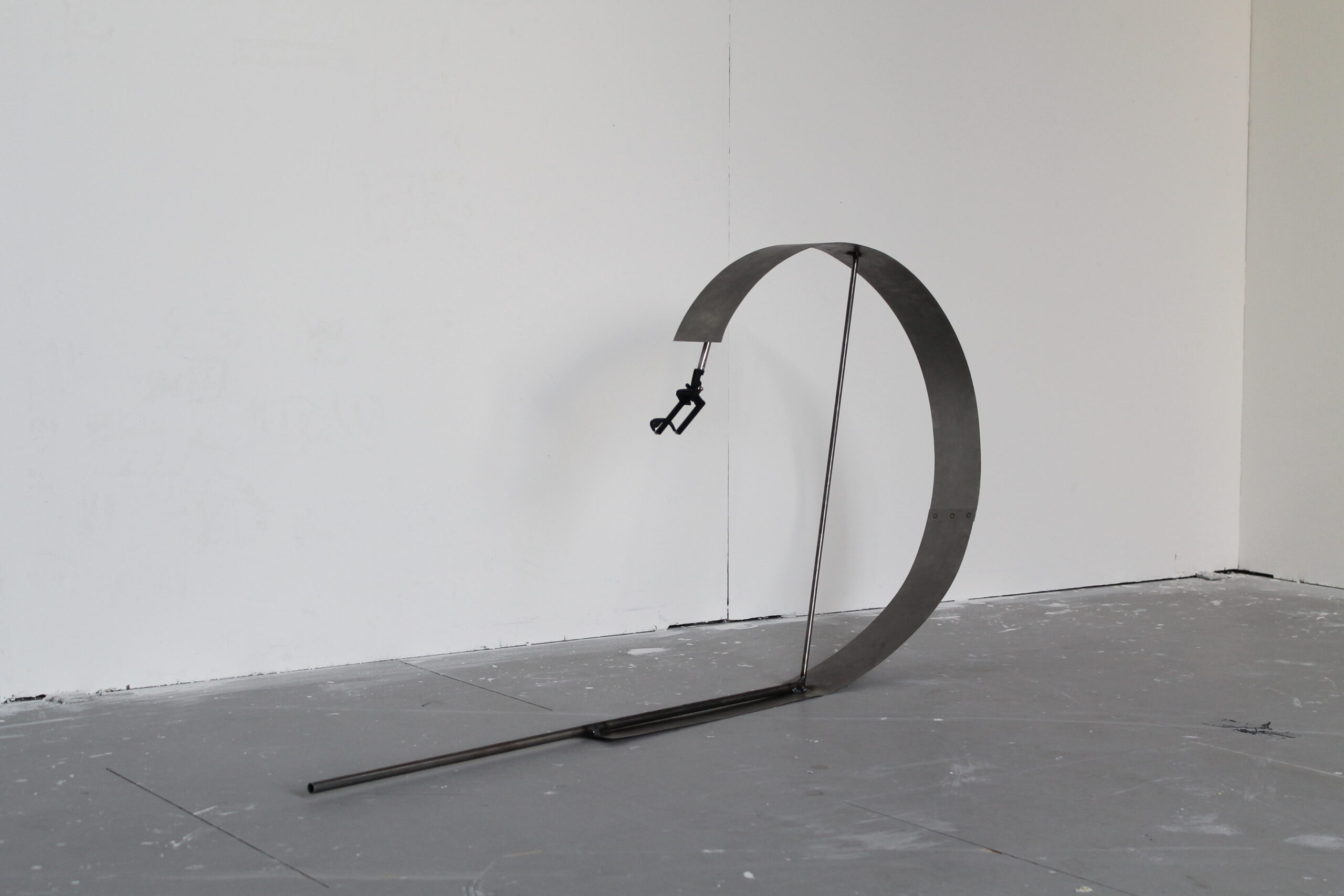 Giant selfie stick sculpture